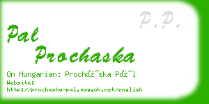 pal prochaska business card